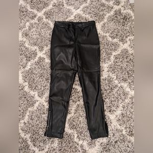 NWOT I.N.C. Faux Leather Black Pants size M
